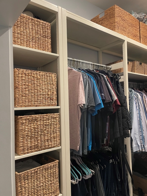 Solid Wood White Closet